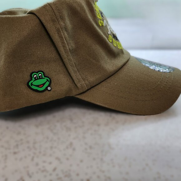 Senor Frogs Army/Military Green Brimmed Hat with Frog Themed Logo - Picture 5 of 10